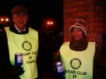Nigel and Wendy collecting on 23rd December